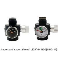 Pneumatic Tool CO2 Air Regulator Pressure Control Adjustable 0-200PSI or 0-800PSI For .825\