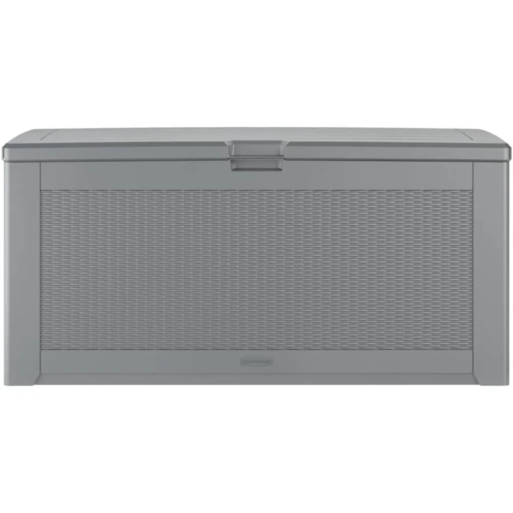 Outdoor Deck Box, Extra Large, Weather Resistant, Gray for Lawn, Garden, Pool, Tool Storage, Home Organization