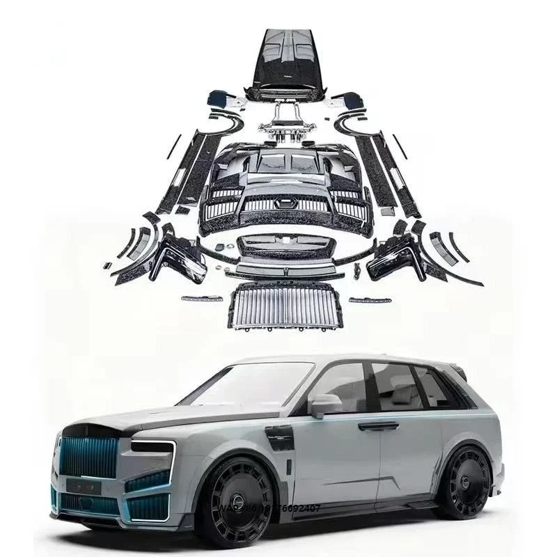 KQX For Rolls-Royce Cullinan MSY Body Kit Cullinan MSY Carbon Fiber Front and Rear Bumpers Side Skirts Spoilers Hood Wheel Arch