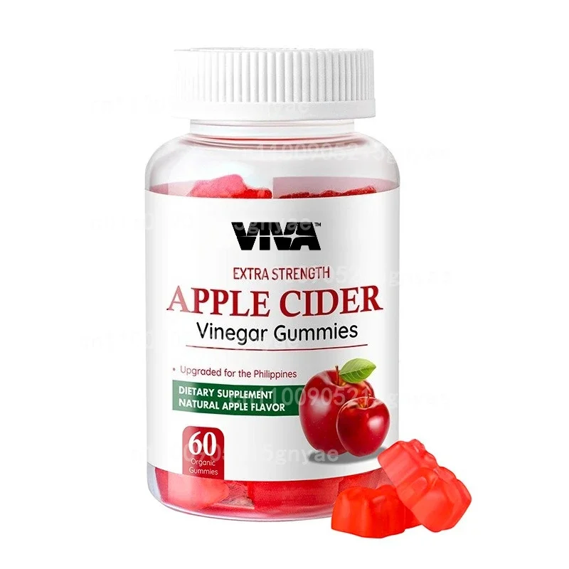 

ACV Gummies — яблочный уксус, без сахара — поддерживает здоровье пищеварения и детокс — без глютена, вегетарианский, без GMO