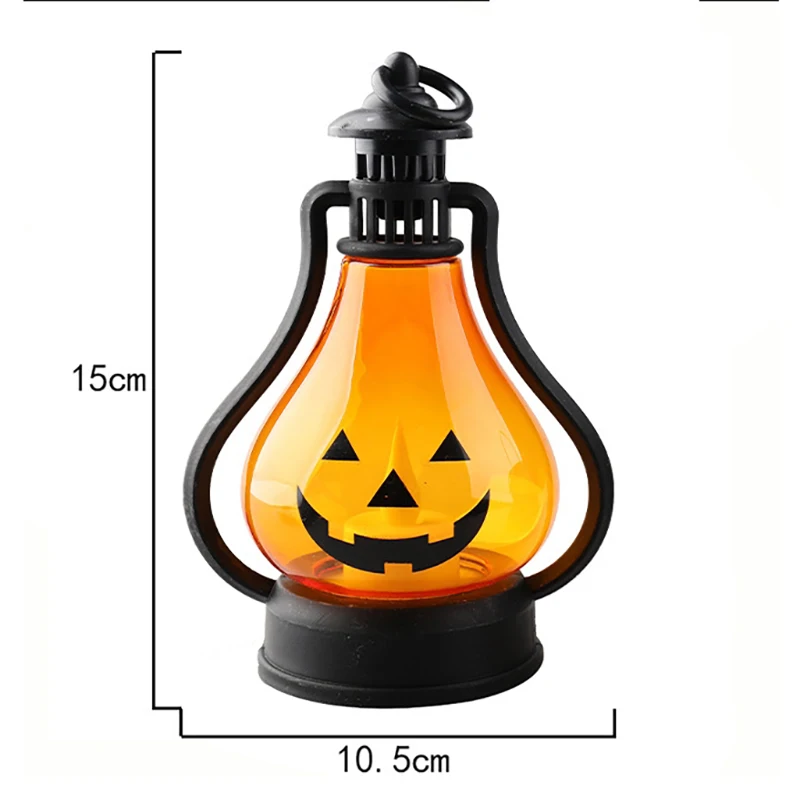 Cute Fun Halloween Decoration Pumpkin Lights Ghost Festival Hand Lamp Candle Light Bar Secret Room Props Desktop Ornaments Gift