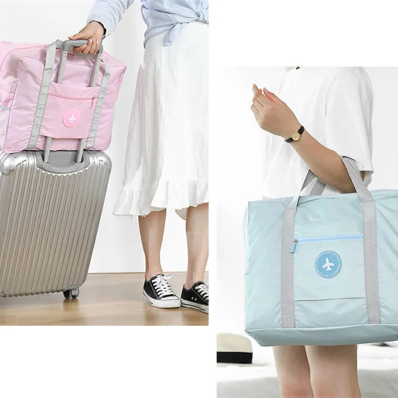 

Складная дорожная спортивная сумка для авиакомпании, сумка для ручной клади для женщин и девочек, легкая, большая вместимость, спортивная сумка для выходных и путешествий на ночь