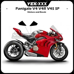 For Ducati Panigale V4 V4R V4S V4SP Streetfighter V4 V4S V4R Fairing Shell Fuel Tank Sticker Decal Matt Black Glossy Black