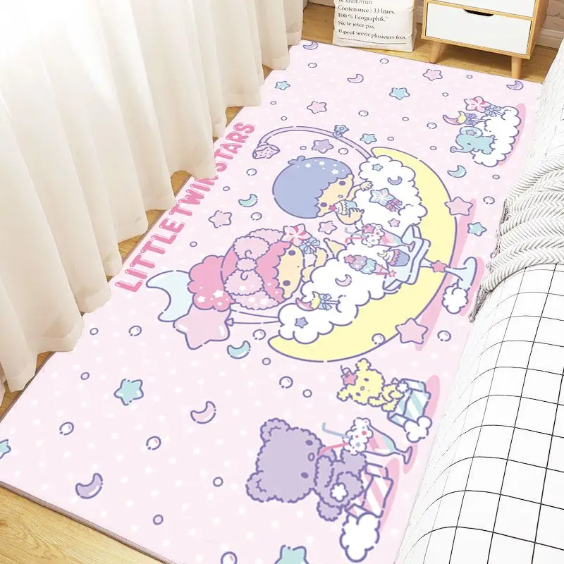 Cartoon Sanrio Large Area Carpet Hello Kitty Melody Cinnamoroll Lounge Rug Pochacco Bedroom Bedside Rug Kids Girls Room Decor