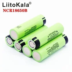 LiitoKala New Original NCR18650B 3.7v 3400mAh 18650 Lithium Rechargeable Battery 4.2v For Flashlight Energy storage batteries