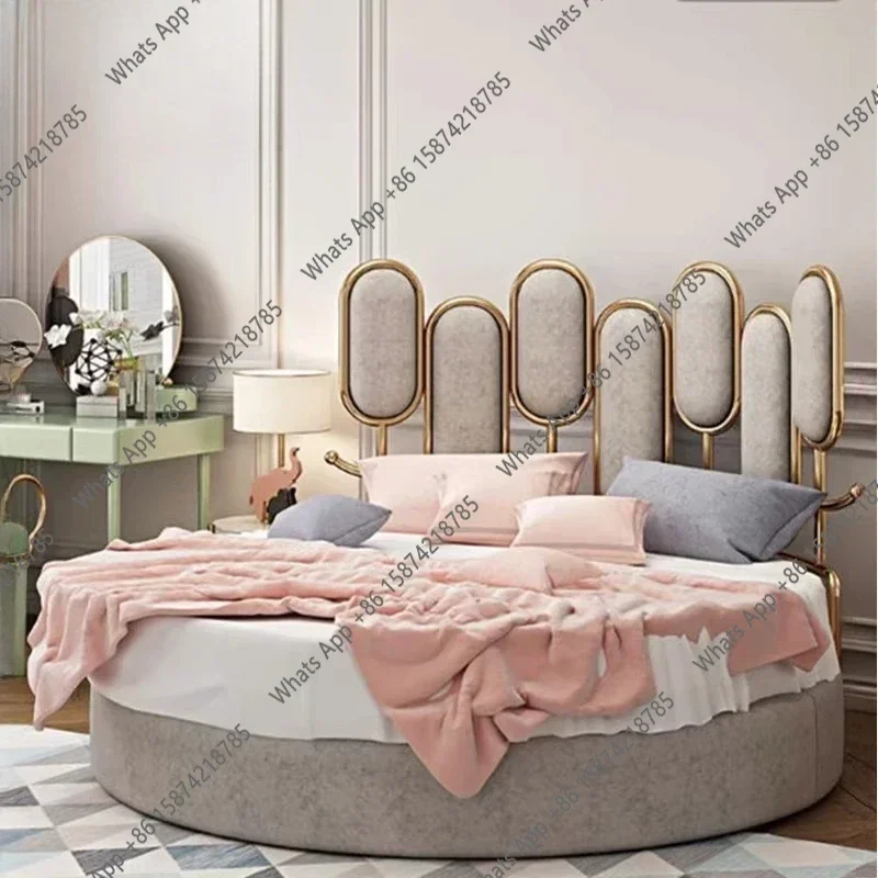 

Минималистичная розовая двуспальная кровать: современная, недорогая, эстетичная, безопасная, модная, удобная, деревянная мебель для дома X