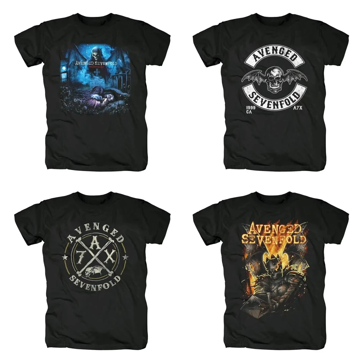 

Summer 100 Cotton Casual T-Shirt Metalcore Avenged Seventh Rock Hip Hop Streetwear High Quality T-Shirt Unisex Short Sleeve