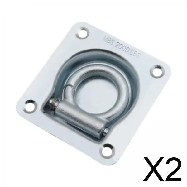 

2xD Ring Tie Down Accessories Sturdy Reusable Trailer Towing Hook Lashing Loop