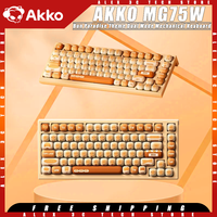 AKKO MONSGEEK MG75W Mechanical Keyboard Bun Paradise theme Dual Mode Wireless Hot Swap Customized Gaming Keyboard Pc Accessories