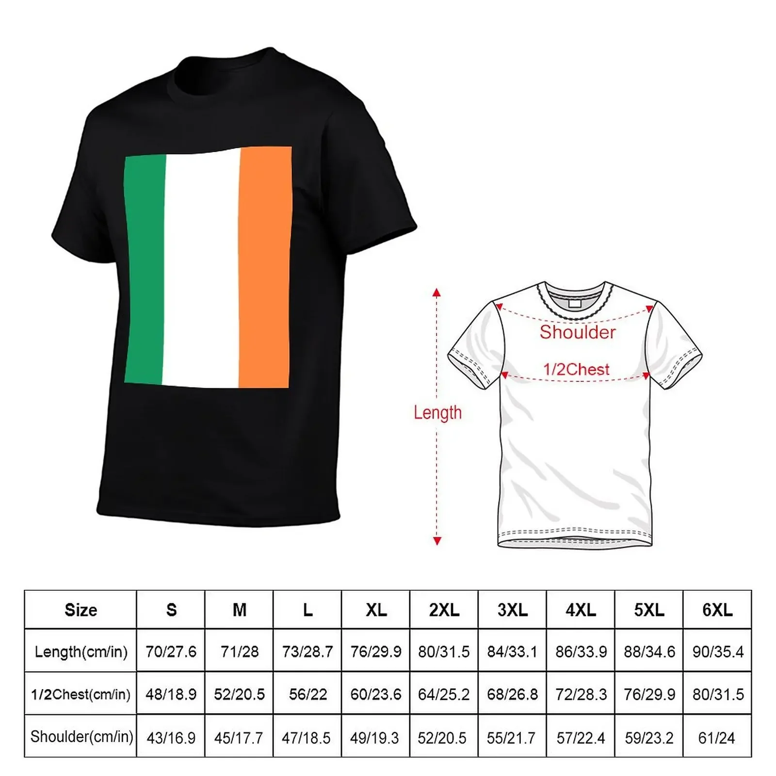 Flag of Ireland (bratach na héireann) - Irish Tricolor Flag T-Shirt cheap stuff plain rapper graphic tees mens clothes