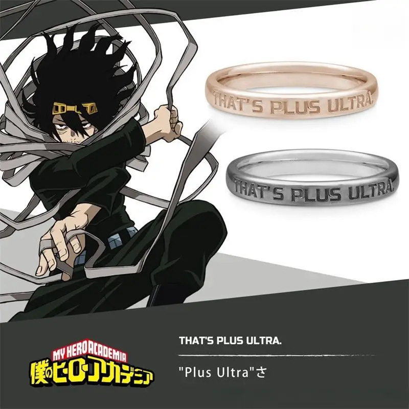 My Hero Academia Ring Eraser Head Rings for Women Aizawa Shouta Jewelry Party Fashion Trend Metal Silver Color Accesorios Gifts