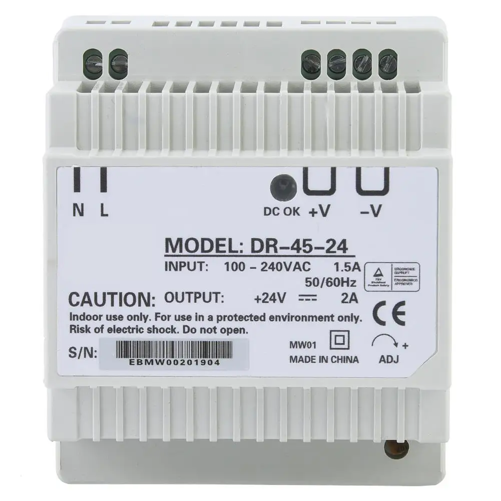 

24V 45W Industrial Din AC DC Switching Power Supply Module for IoT Automation Control Systems