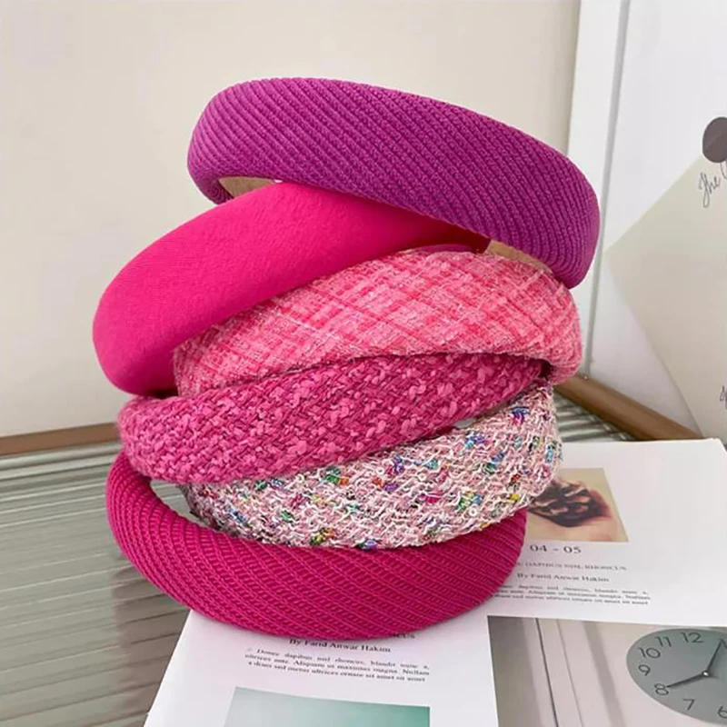 Rose Red Series Headband Female Hair Hoop Sweet And Cute Go Out All-match Press Hair Headband Versatile Fashion Hairstyle Tool