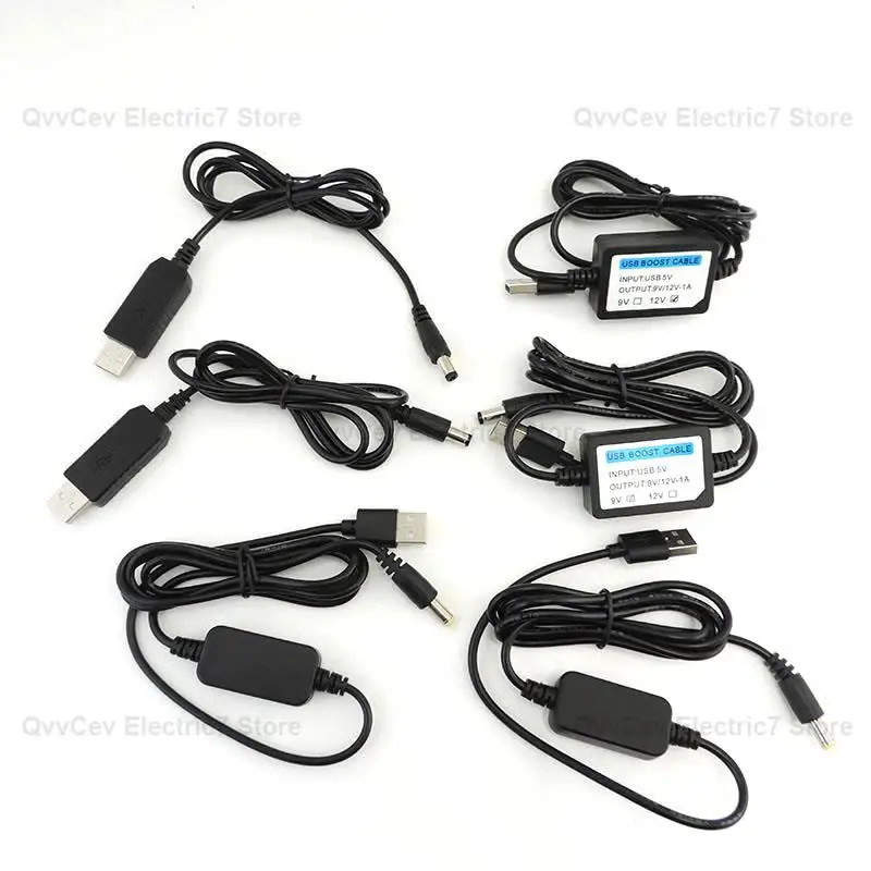 Universal USB to DC Power Cable for Router Mini Fan Speaker DC 5.5mmx2.1mm Boost Jack Charging Cord Plug Connector Adapter