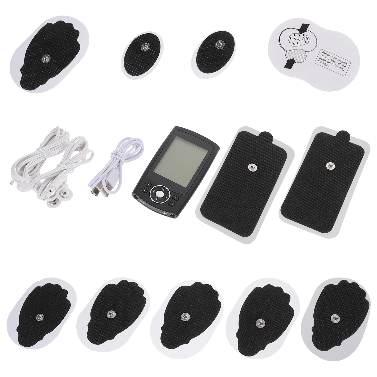 

1Set Electric Pulse Massager Full Body Muscle Relaxer for Neck Waist Back Pain Relief Portable Therapy Machine Pads