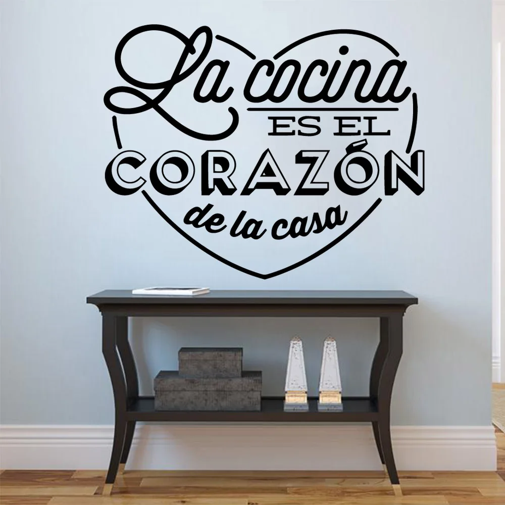 Spanish Text Wall Sticker Self Adhesive Vinyl Waterproof Wall Art Decal For Kids Rooms Decoration Waterproof Wall Art Decal