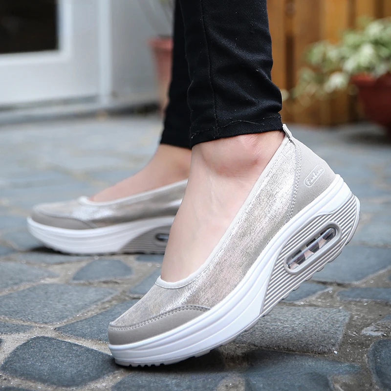 New Women Flats Shoes Woman Loafers Shallow Mouth Comfortable Moccasins Slip-ons Platform Ballet Sneakers Ladies Mujer