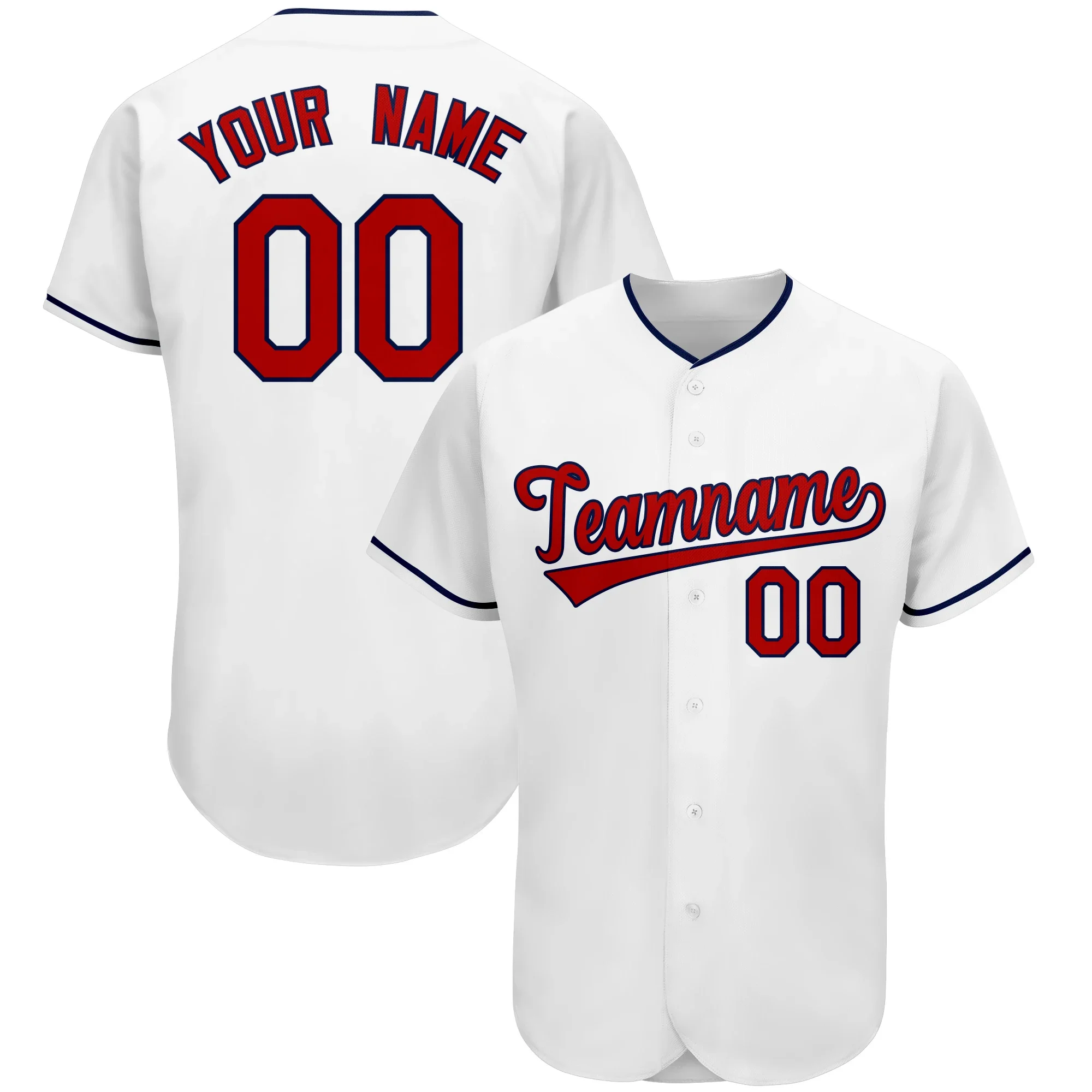 

Custom Baseball Jersey Team Name/Number Print Breathable Mesh Soft Botton-down for Adults/Youth Outdoors/Indoors Big size