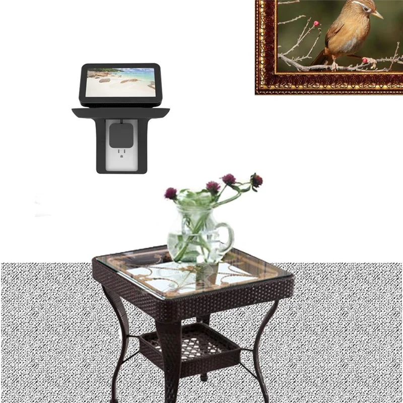 حامل حائط AA84 لـ Echo Show 5 وEcho Show 8، حامل مكبر الصوت، ملحقات سماعات ذكية دوارة قابلة للتعديل