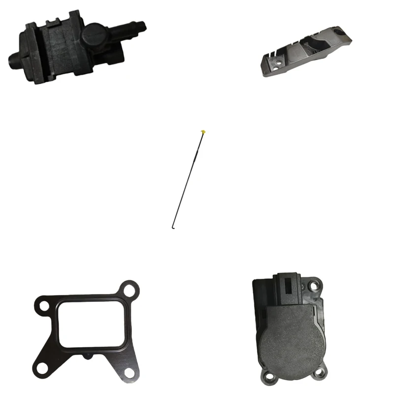 Intake air regulating valve assembly, front bumper fascia guide device, mode control cam actuator, engine hood opening stay rod,
