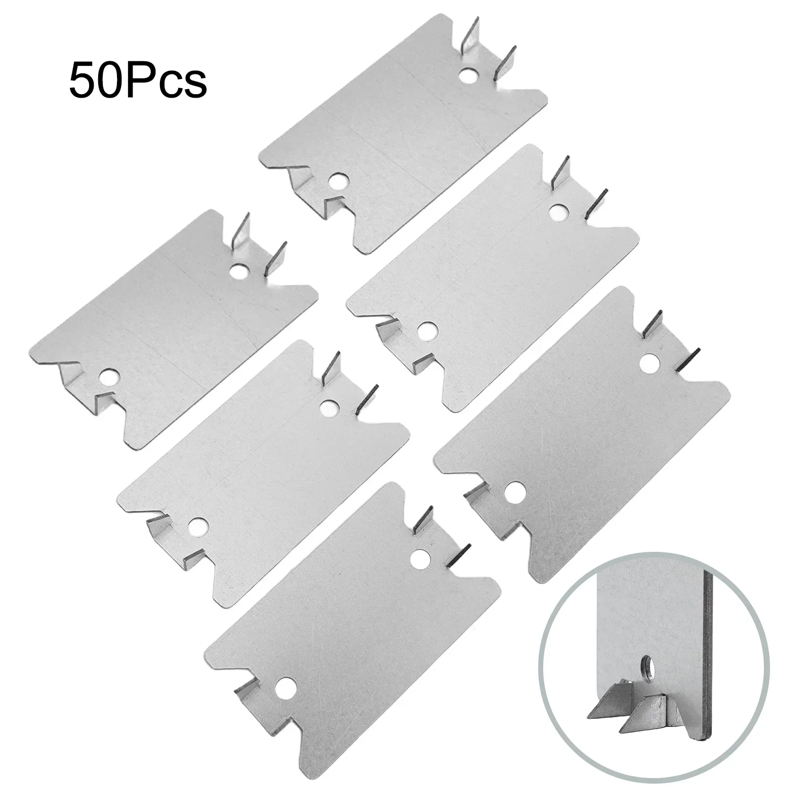 

50Pcs Set Nail Plates 1.5*2.5 Inches And 3.8*6.4cm Studs Steel Safety To Protect Plumbing Wiring Cable Protectors