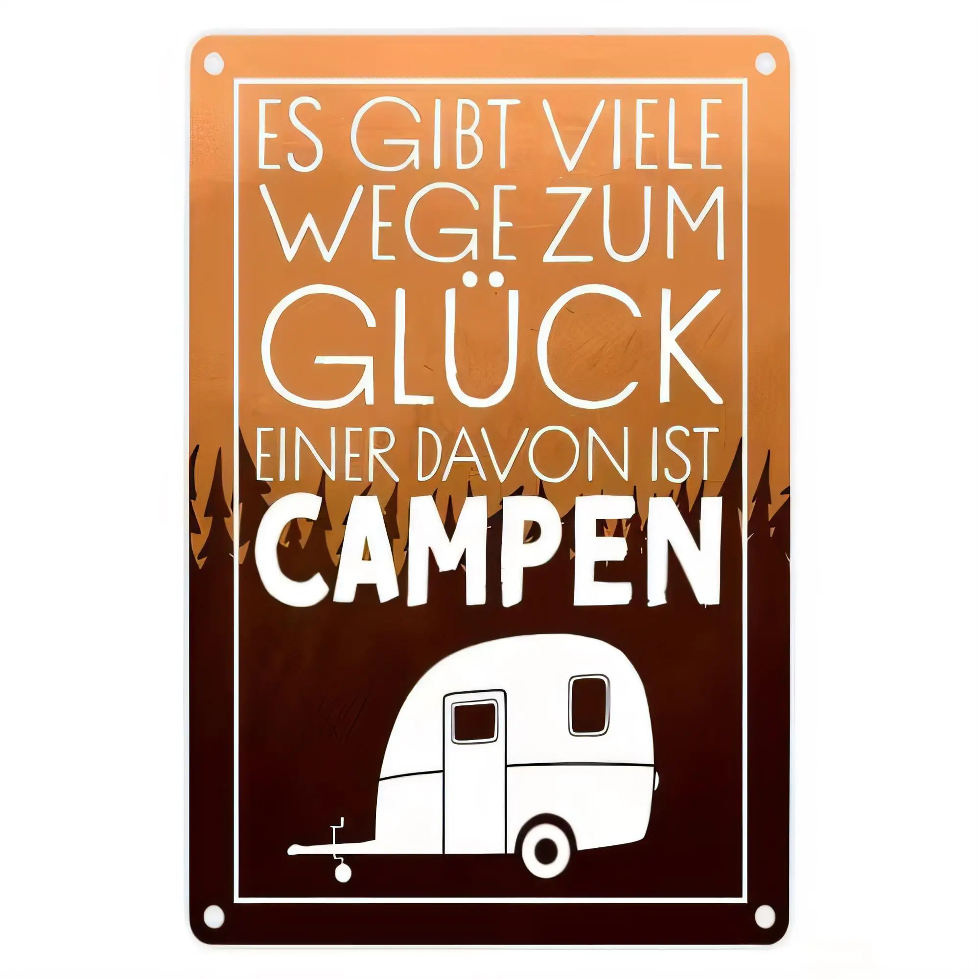 Tin Sign Camper Caravan Travel Quote Metal Poster Vintage Wall Decor Retro Rust Resistant for Garage Bar Man Cave RV Lifestyle H
