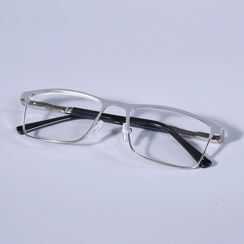 Männer Blau licht blockieren Lesebrille für Männer Metall Rahmen Magazin Leser Übergroßen Frühling Scharnier Rahmen Doppel Farbe + 125 + 175 + 22 – Detail 10