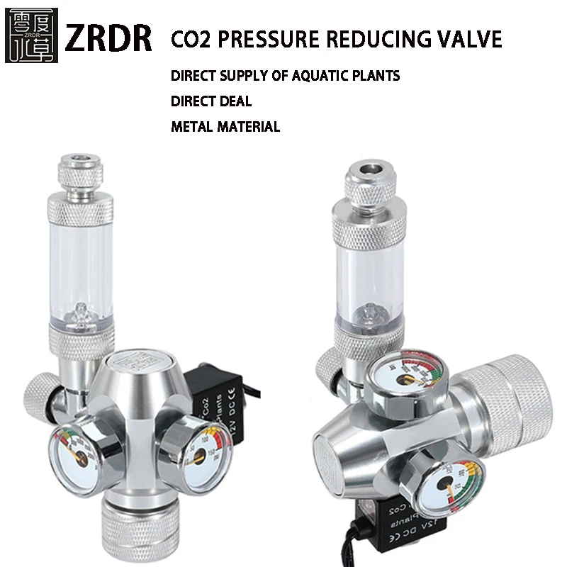 AC100-240V Aquarium CO2-Regler Elektromagnetisches Ventil Blasenzähler CO2-Kontrollsystem Fischbecken CO2-Druckminderventil – Detail 1