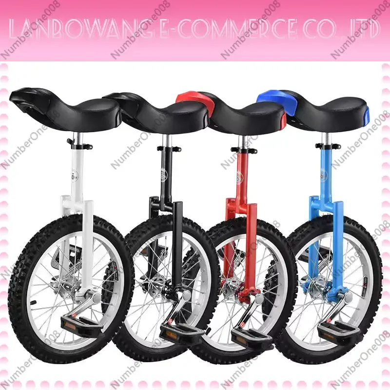 20 Inch All-Terrain Unicycle with Adjustable Seat for Freestyle Commuting Skill Practice
