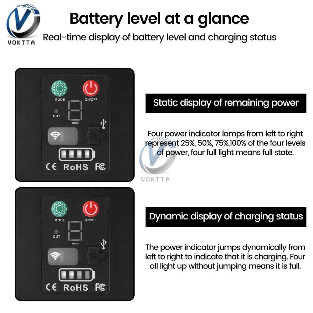 2400MAH Solar Panel Controller LED Light String Control Box TYPE-C Circuit Remote Control Board Solar Light Controller Module