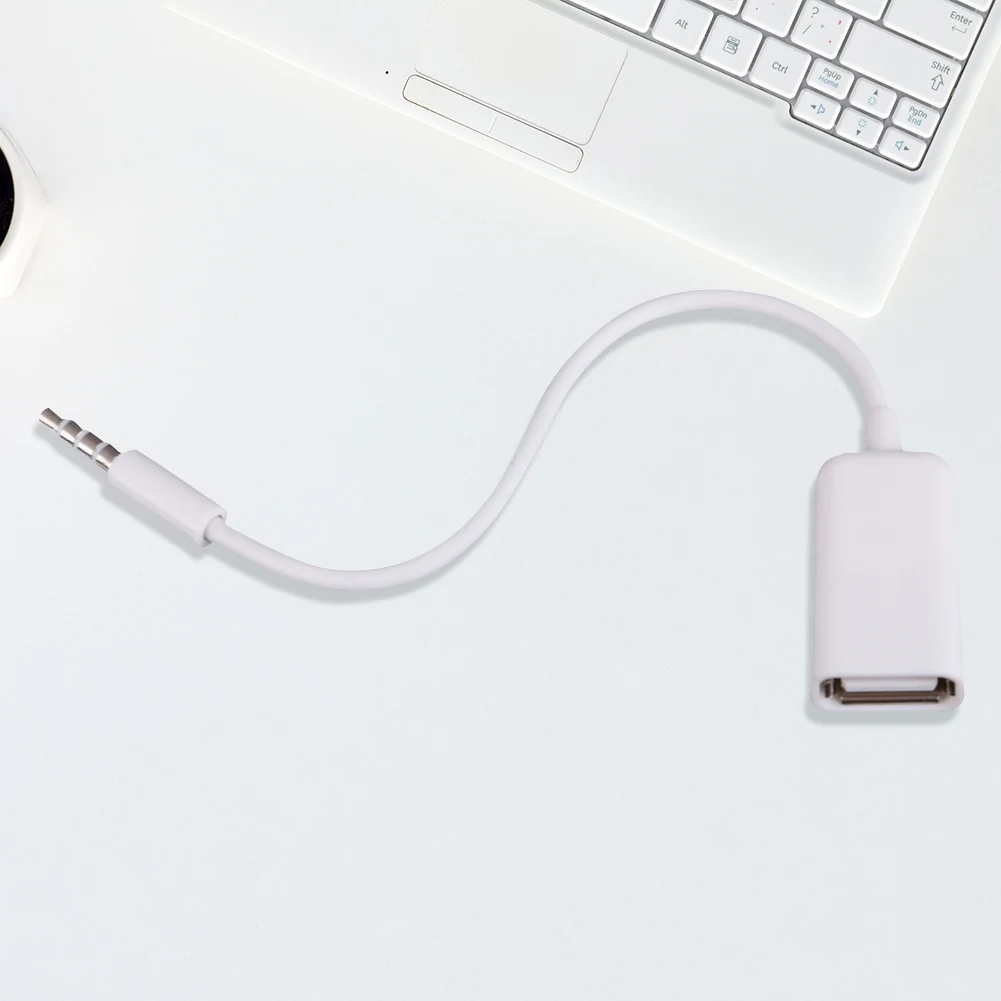 3.5mm Male Plug Jack To USB Female AUX Audio Cable Converter Adapter Cord 3.5MM USB Drive Car Audio Cable Car Adapter Cable