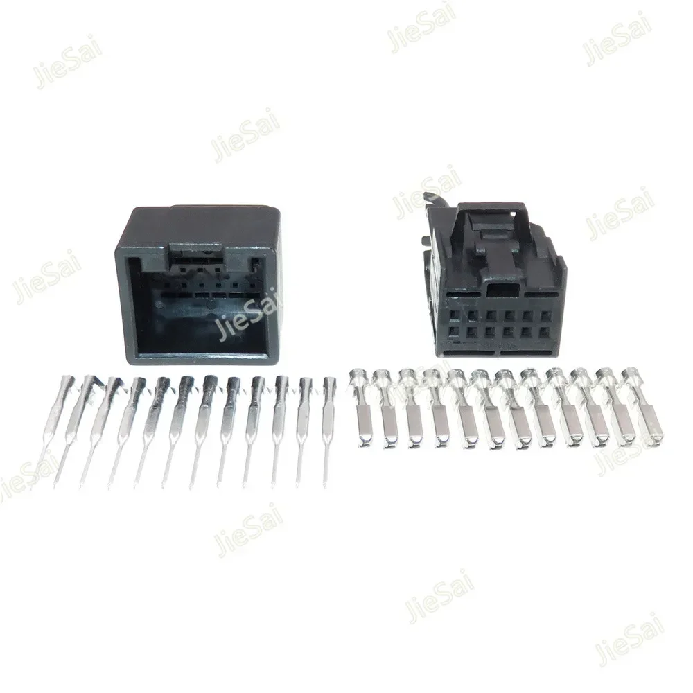 12 Pin Plastic Housing Male Female Unsealed Socket 1-1534096-1 8E0972112A 1 Series Automobile Electrical Connector