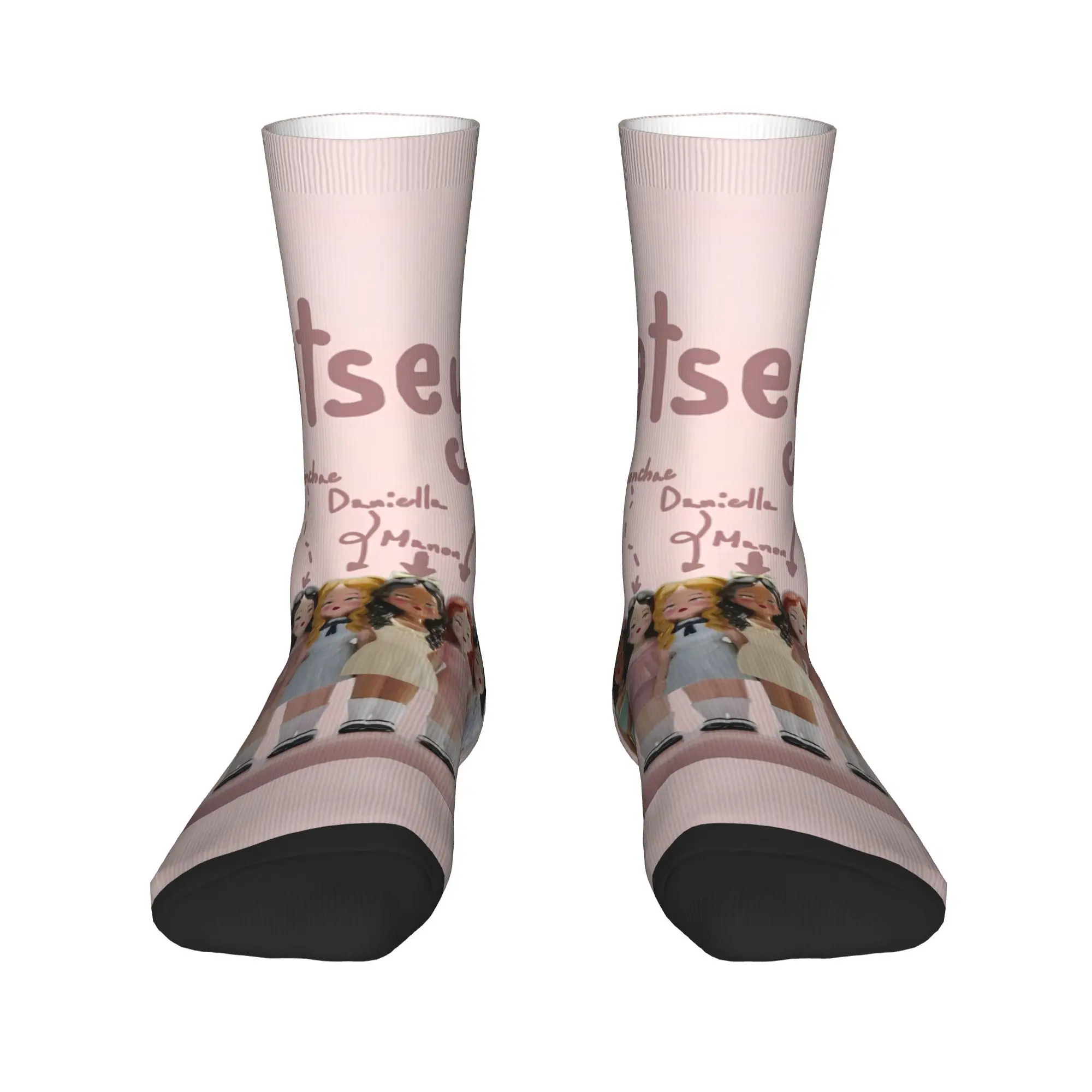 Корейский стиль KATSEYE Gnarly, чулки для взрослых и мужчин, качественные корейские носки, весенние уличные нескользящие носки с узором