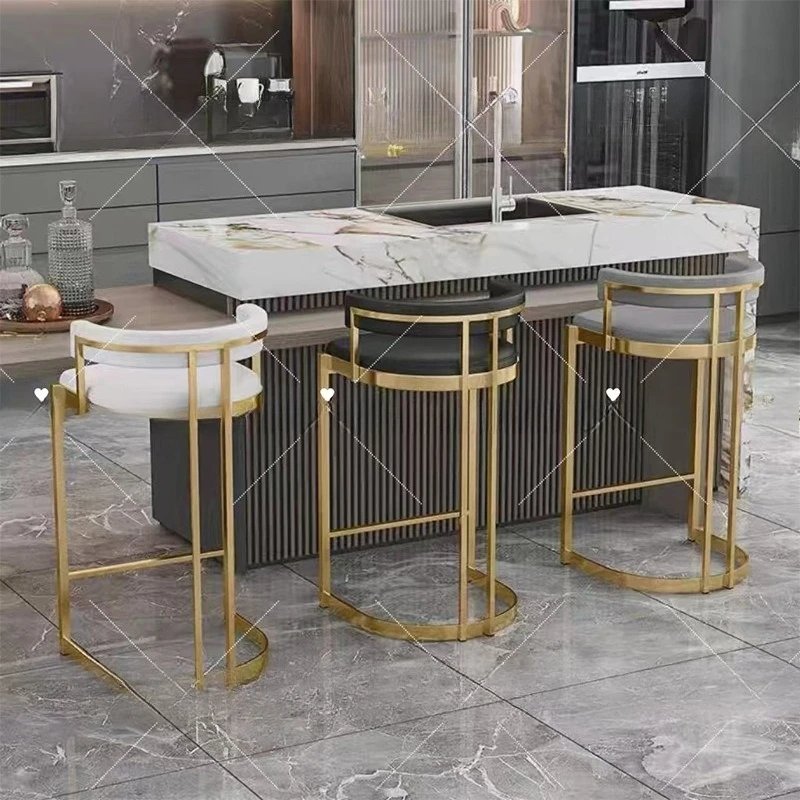 Luxe léger, chaise de bar à dossier, design, tabouret de bar