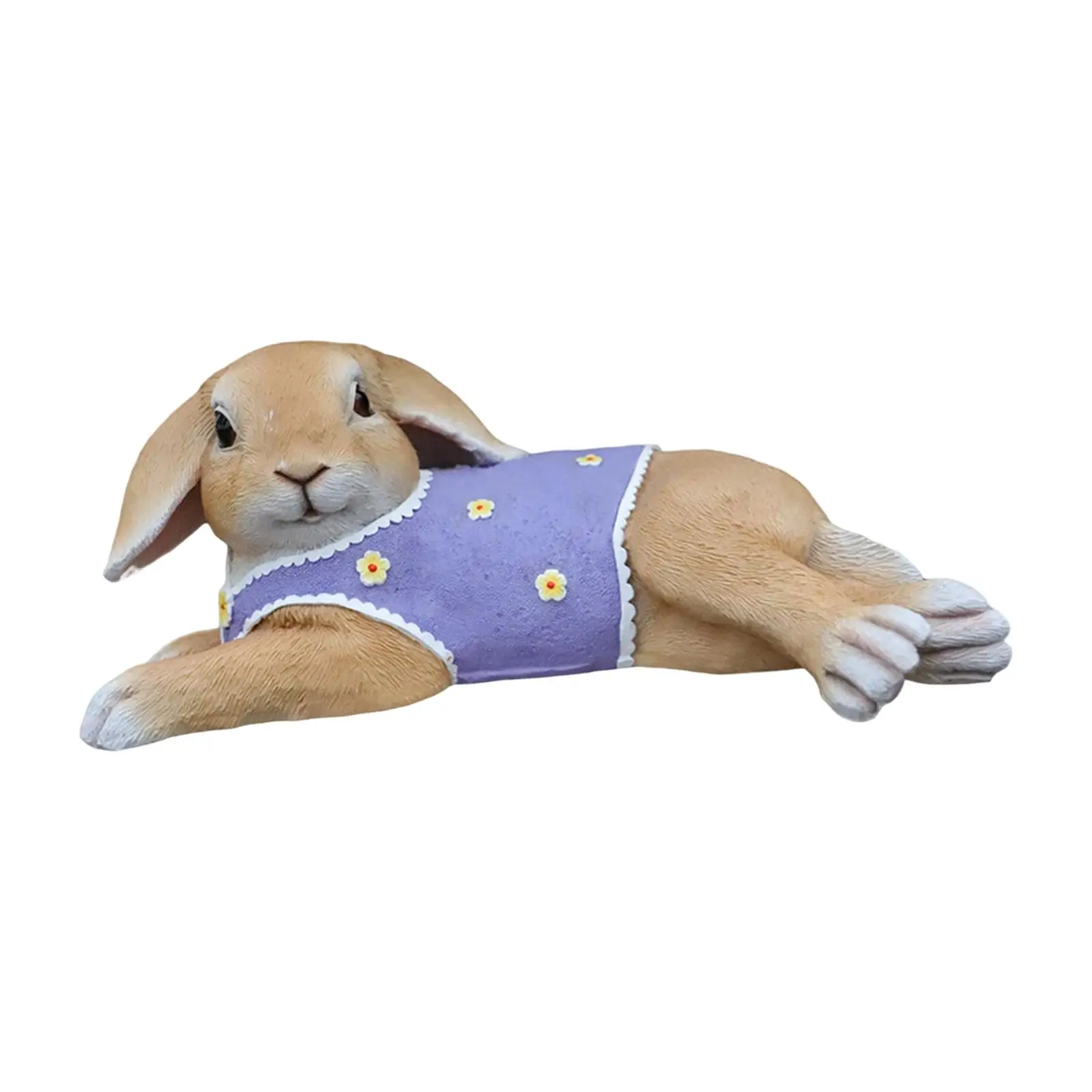 Cute Rabbit Statue Simulation Gifts Resin for Outdoor Desktop