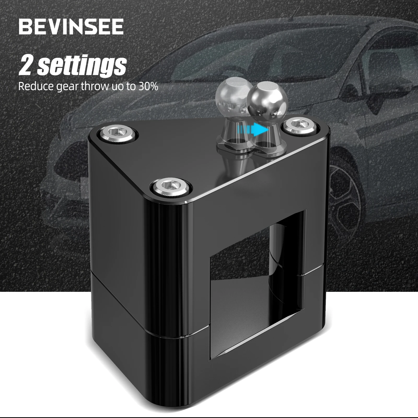 BEVINSEE Aluminum Quick Short Gear Shifter Conversion Kit  For Ford Fiesta MK6 MK7 ST180 ST 1.6 Ecoboost Car Parts