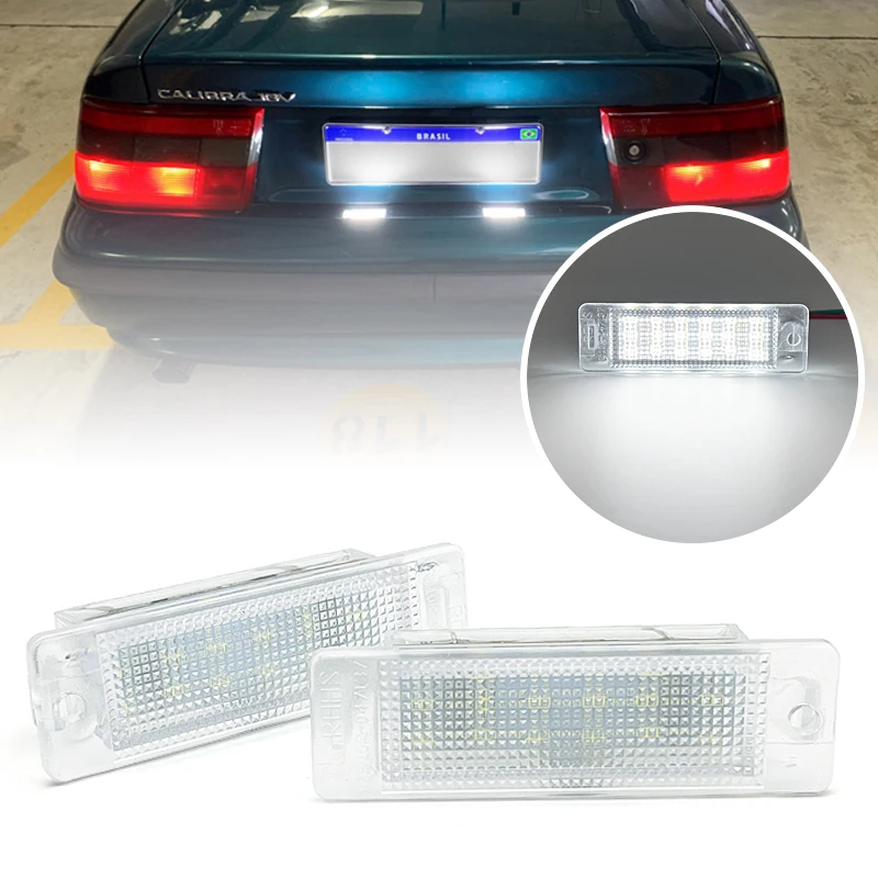 Luz LED de matrícula para Opel Calibra 1989-1997 Astra F 1992-1998, accesorios de lámpara de matrícula, 2 uds.