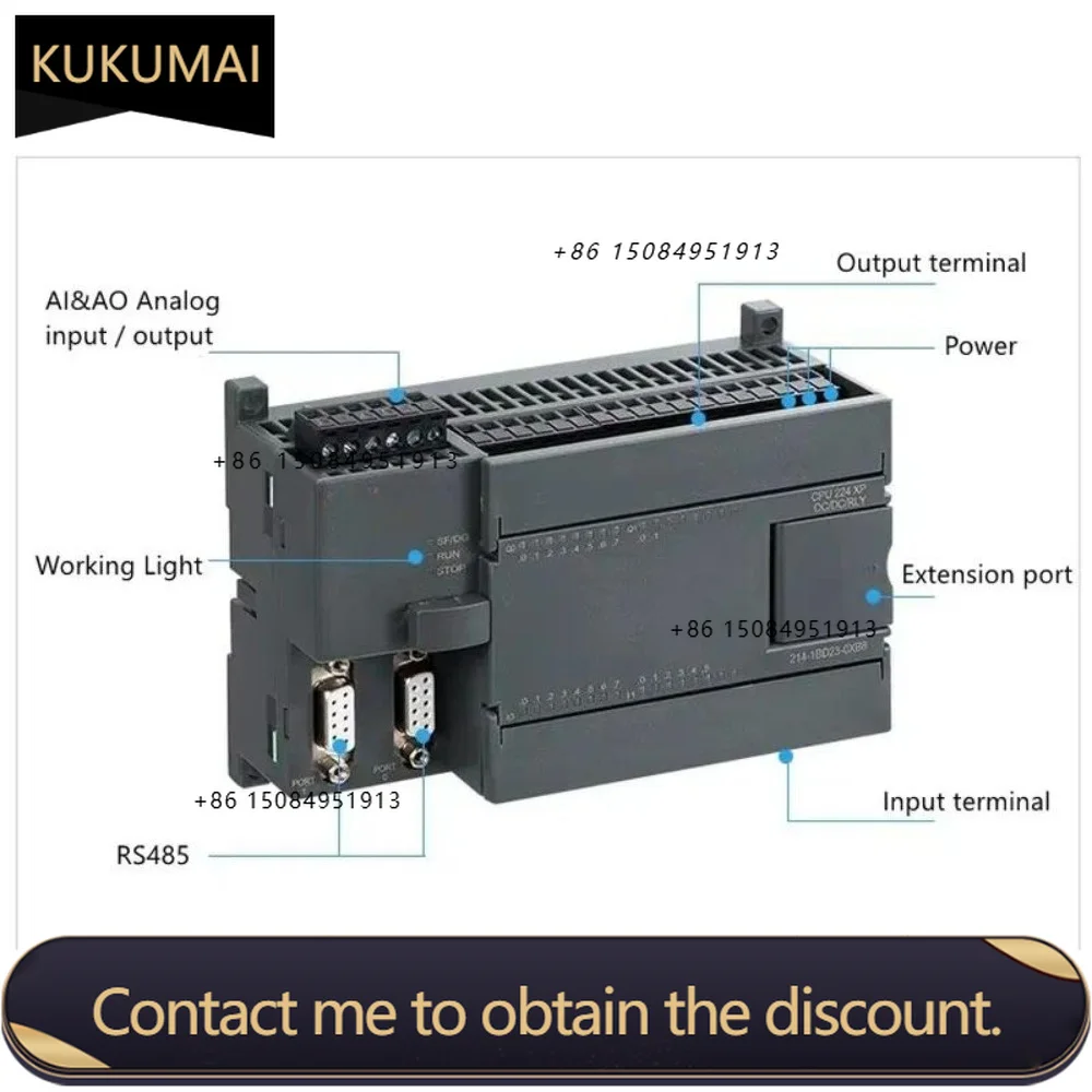 CPU226 S7-200 PLC Programmable Controller 24 input 16 Output Relay Transistor 6ES7 24DI/16DO 216-3AD23/3BD23-0XB8