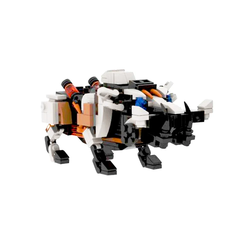 Gobricks MOC Mecha Fire and Acid Monster Bristlebacks Building Block  Horizons Forbidden West Game Beast Robbers Bricks Toy
