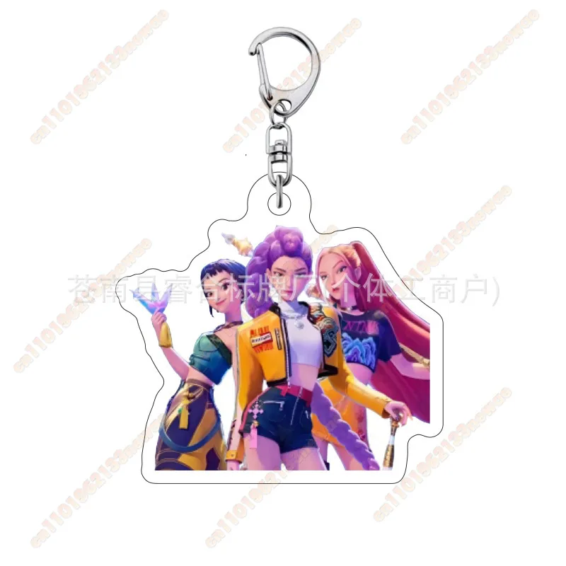 

Популярный брелок Kpop TV Demon Hunters Belg Huntrix Saja, акриловый брелок для самостоятельного изготовления, ювелирные изделия, подвеска в виде сумки Huntr-X, подарок друзьям