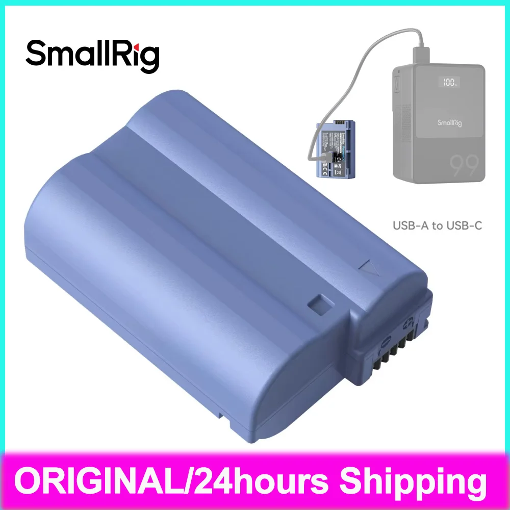 Smallrig EN-EL15c EN-EL25 USB-C Rechargeable Camera Battery 1000mAh 7.6V Fast Charging For Nikon Z30 Z50 Z6III Z8 Z7II Z6 D850