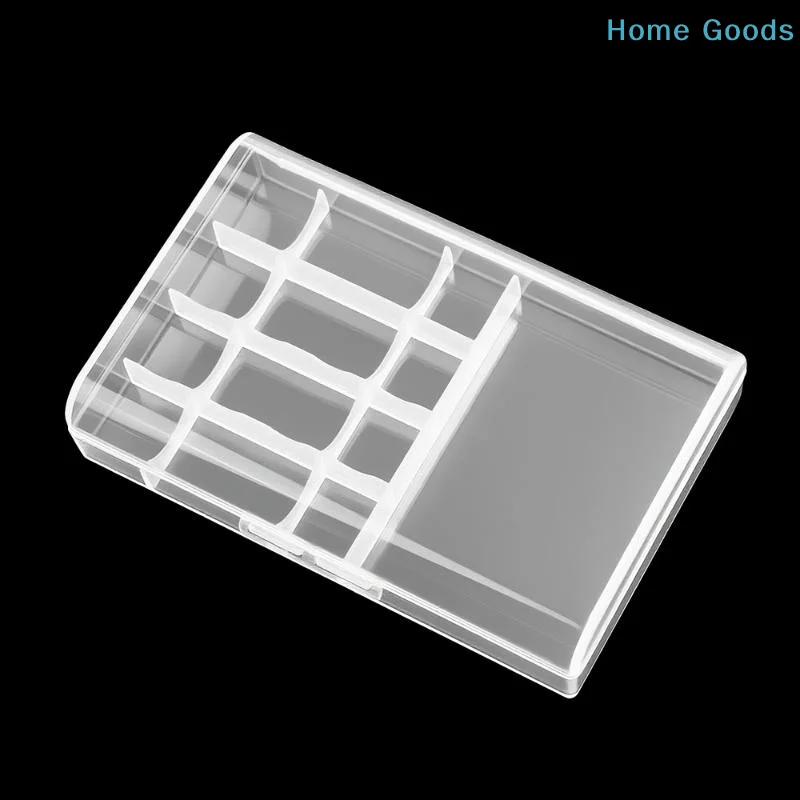 preferred1Pcs Transparent Plastic Battery And Universal AA Battery Storage Box 4-in-1 Charging Cable Organizer Caseproduct