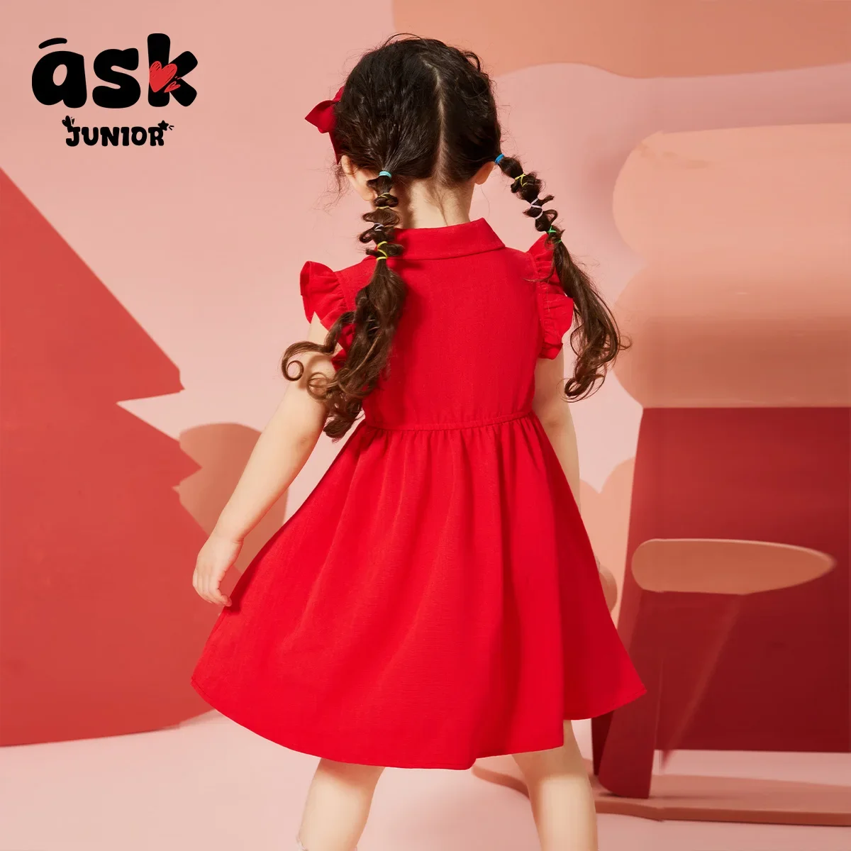 فستان صيفي للأميرة الجميلة بأكمام رفيعة وأكمام من الدانتيل للفتيات الصغيرات #3