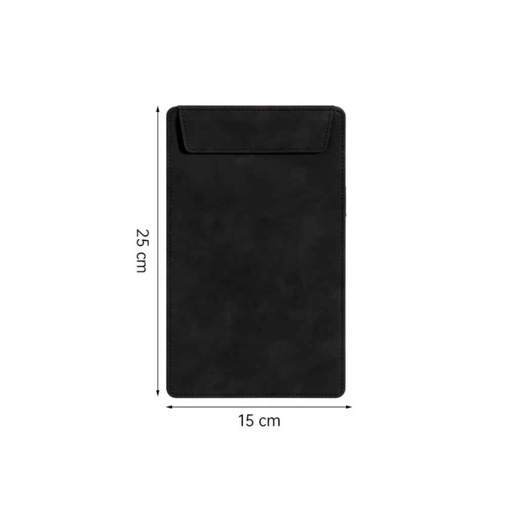 1pc Durable Suede Menu Wine Holder PU Leather with Pen Insert Magnetic Clipboard A4/A5/A6/A7/B5 Document Clip School Office