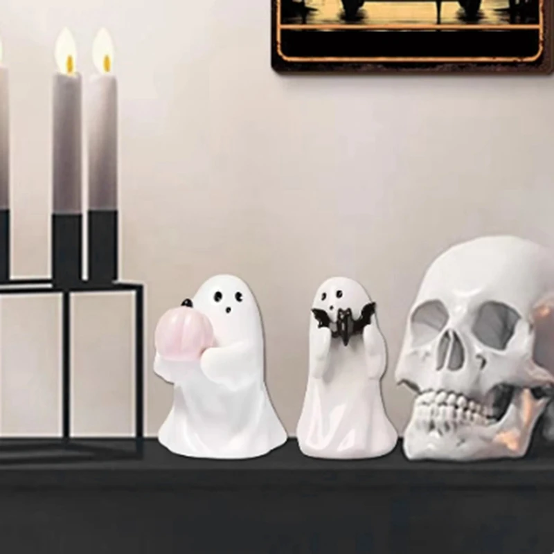 Statue de Jardin en Résine pour Halloween, Ornements de Décoration de Scène, Artisanat Multi-Scènes