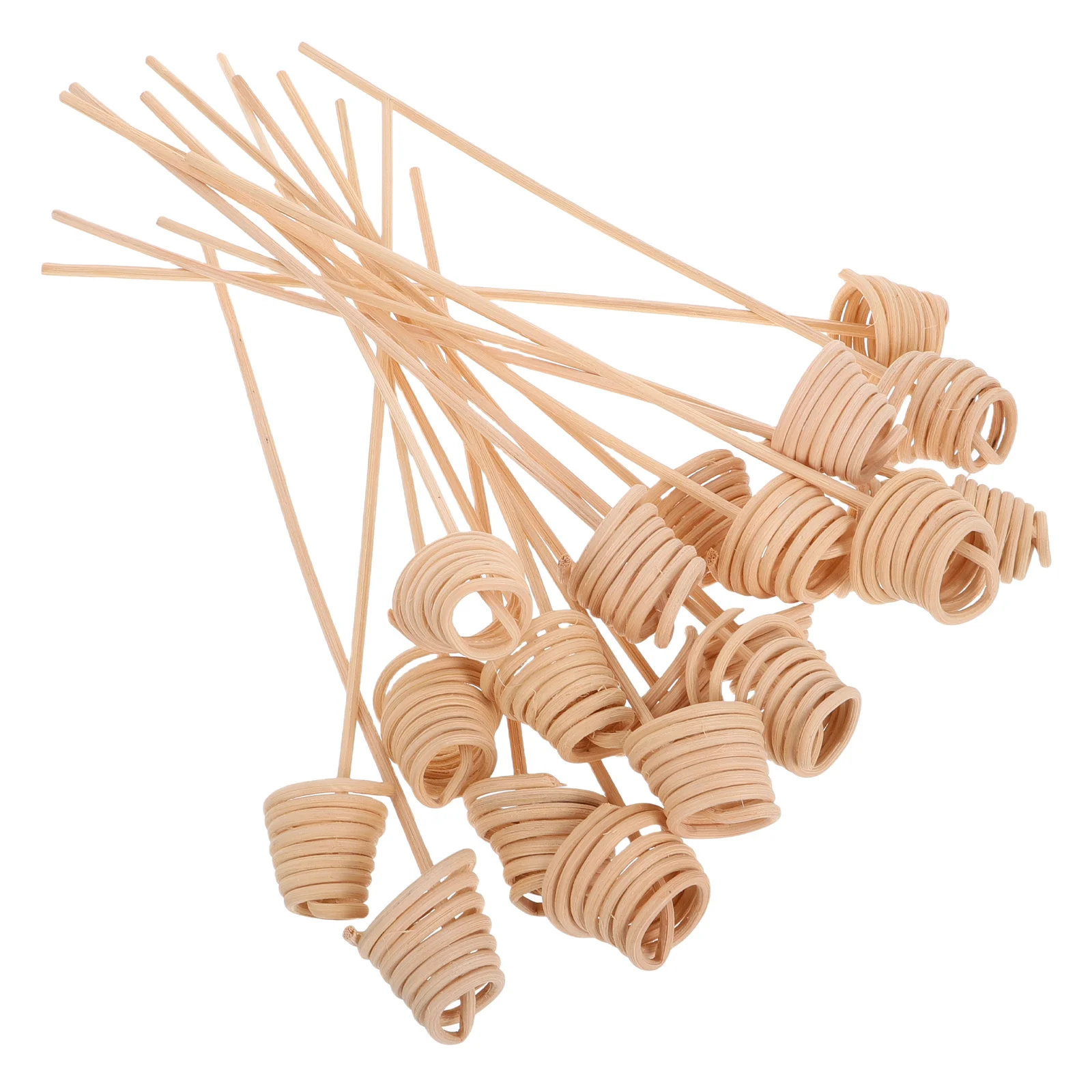 

20pcs Rattan Aromatherapy Essential Oil Diffuser Set Beige Wood Scent Refill for Women Incense Sticks Perfume Home Fragrance