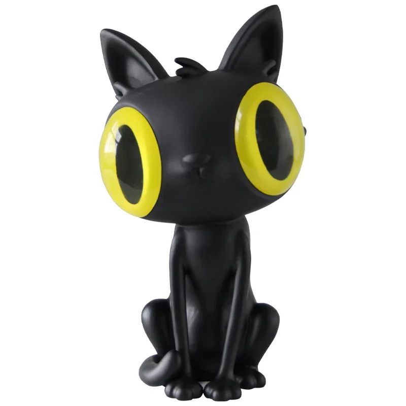 Lucky big-eyed cat ornament, living room entrance porch table TV cabinet