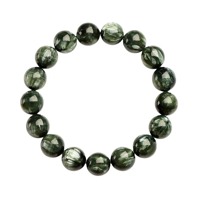 1piece Seraphinite green round 10mm  bracelet wholesale nature FPPJ