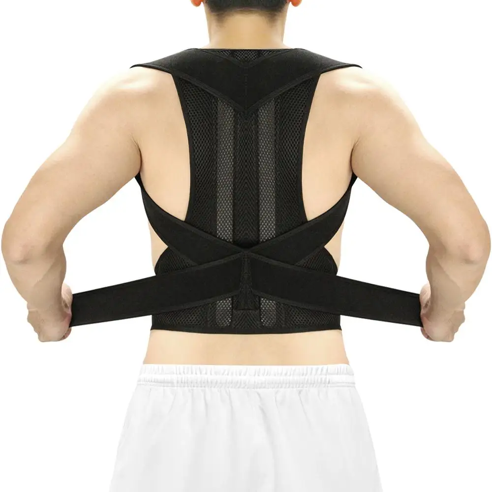 Posture Corrector vest Wear Lumbar Column Reinforced Belt Adjustable Back Support Strap Shoulder Spine Brace Stretcher Trainer