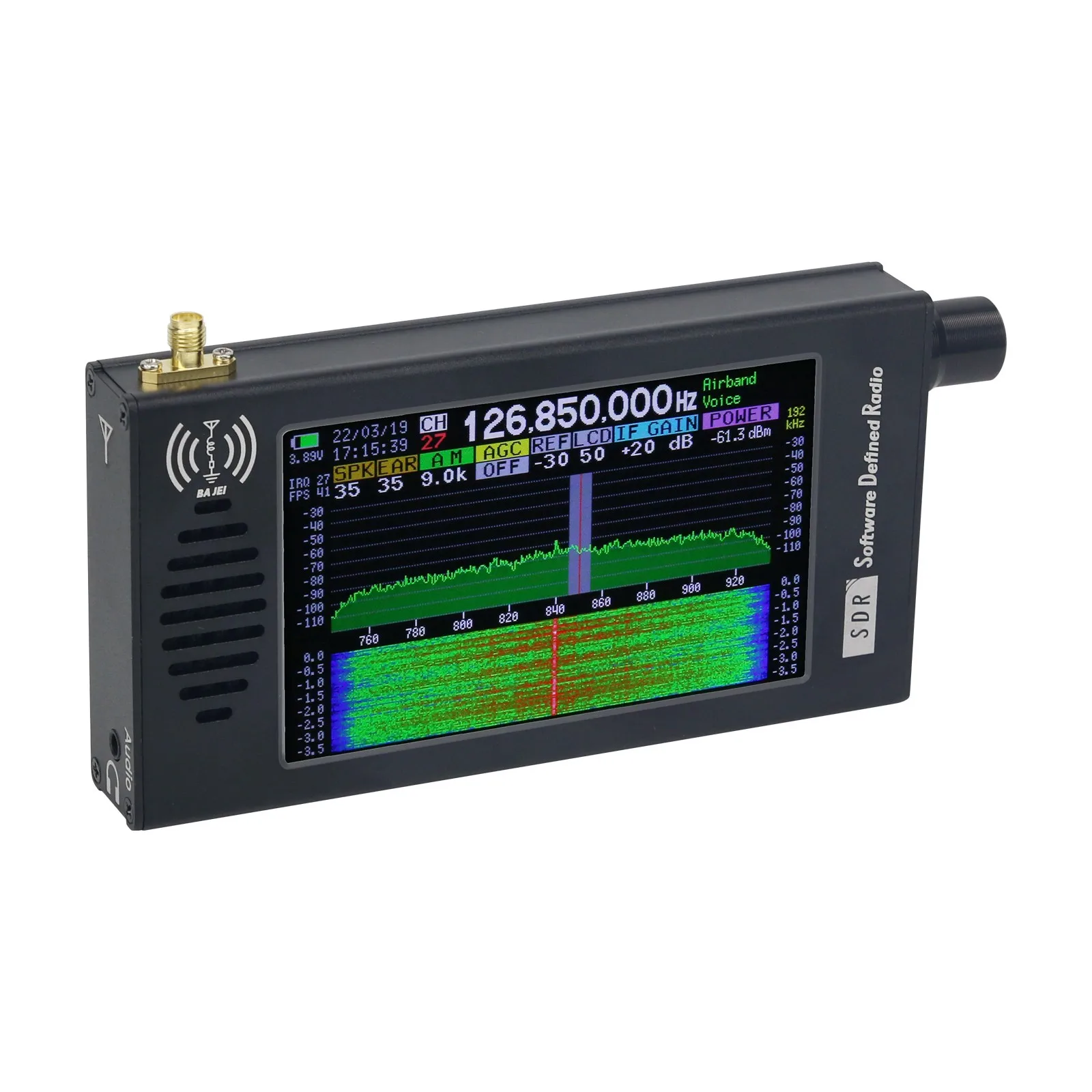 HamGeek DSP-01 SDR Radio Receiver DSP Digital Demodulation CW/AM/SSB/FM/WFM with 4.3